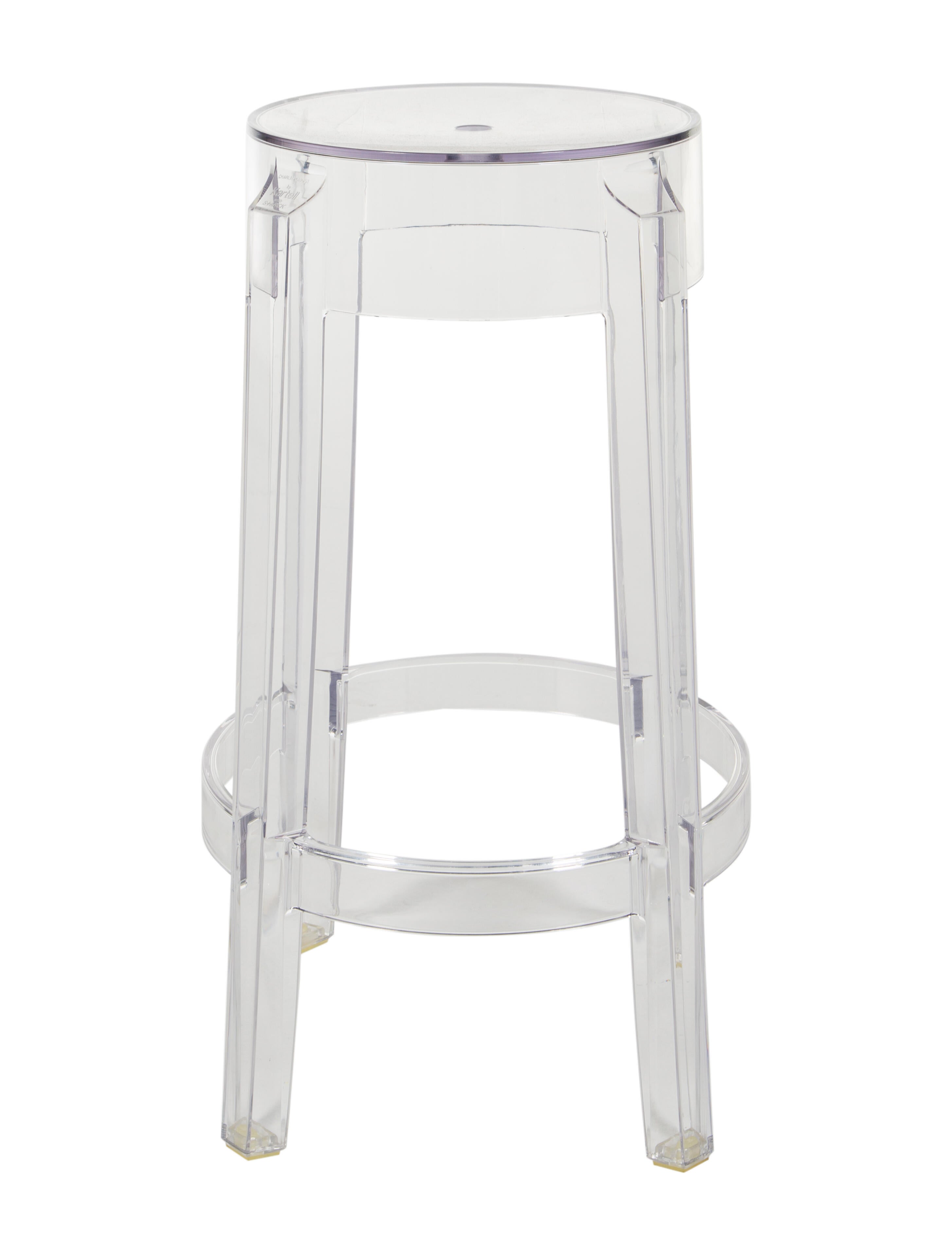 Philippe Starck Pair of Charles Ghost Counter Stools