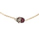 Pippo Perez 18K Ruby & Diamond Skull Station Bracelet