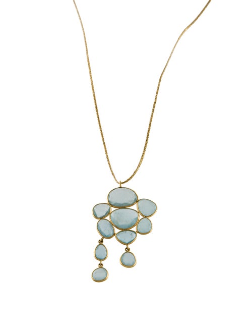 Pippa Small 18K Aquamarine Pendant Necklace