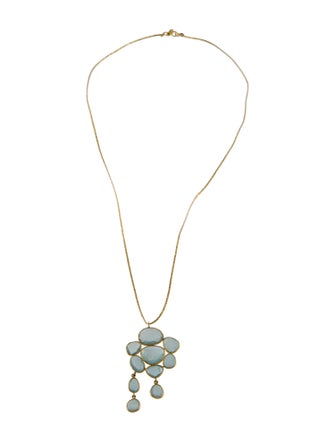 Pippa Small 18K Aquamarine Pendant Necklace