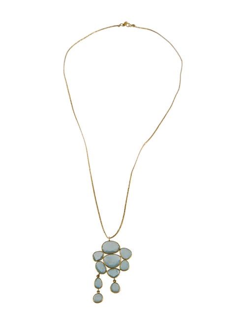 Pippa Small 18K Aquamarine Pendant Necklace