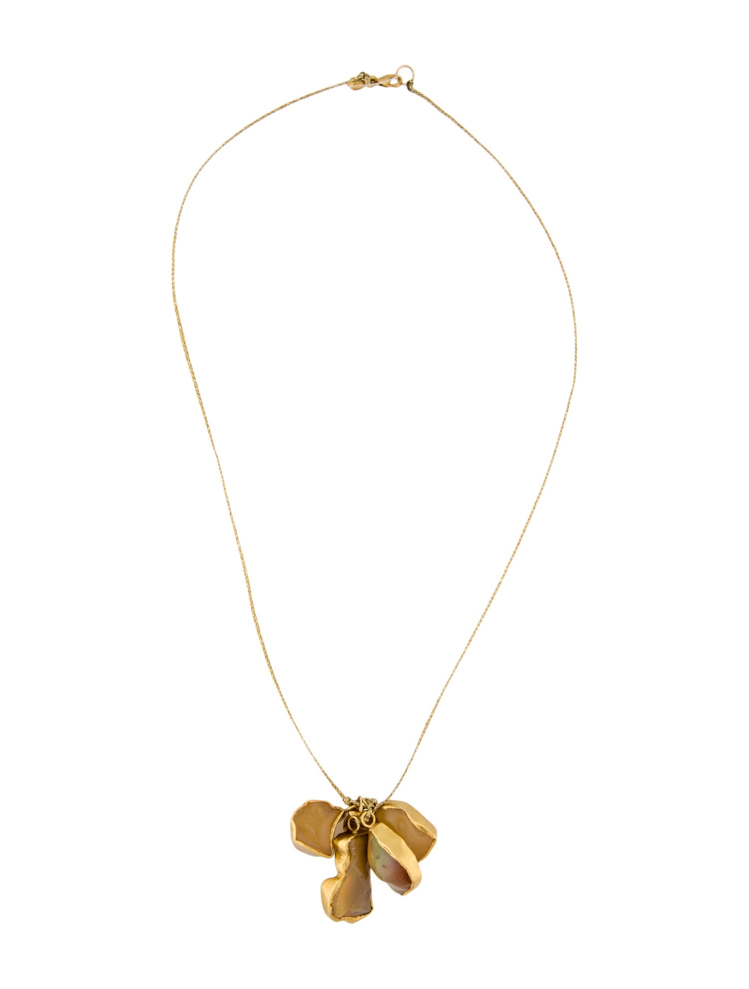 Pippa Small 18K Opal Cluster On A Cord Pendant Necklace