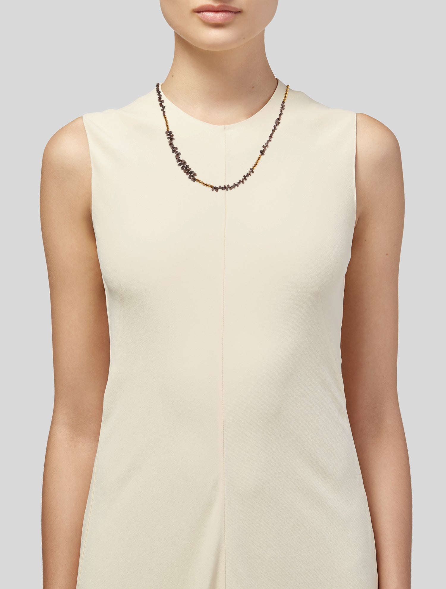 Pippa Small 18K Diamond Beaded Chain Necklace
