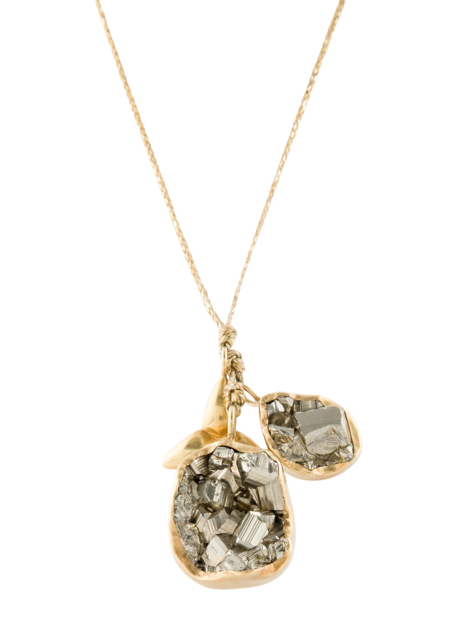 Pippa Small 18K Pyrite Multi-Pendant Necklace