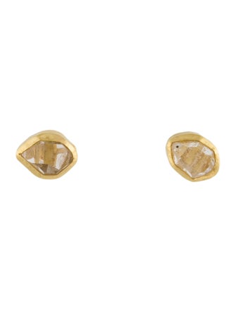 Pippa Small 18K Quartz Classic Stud Earrings