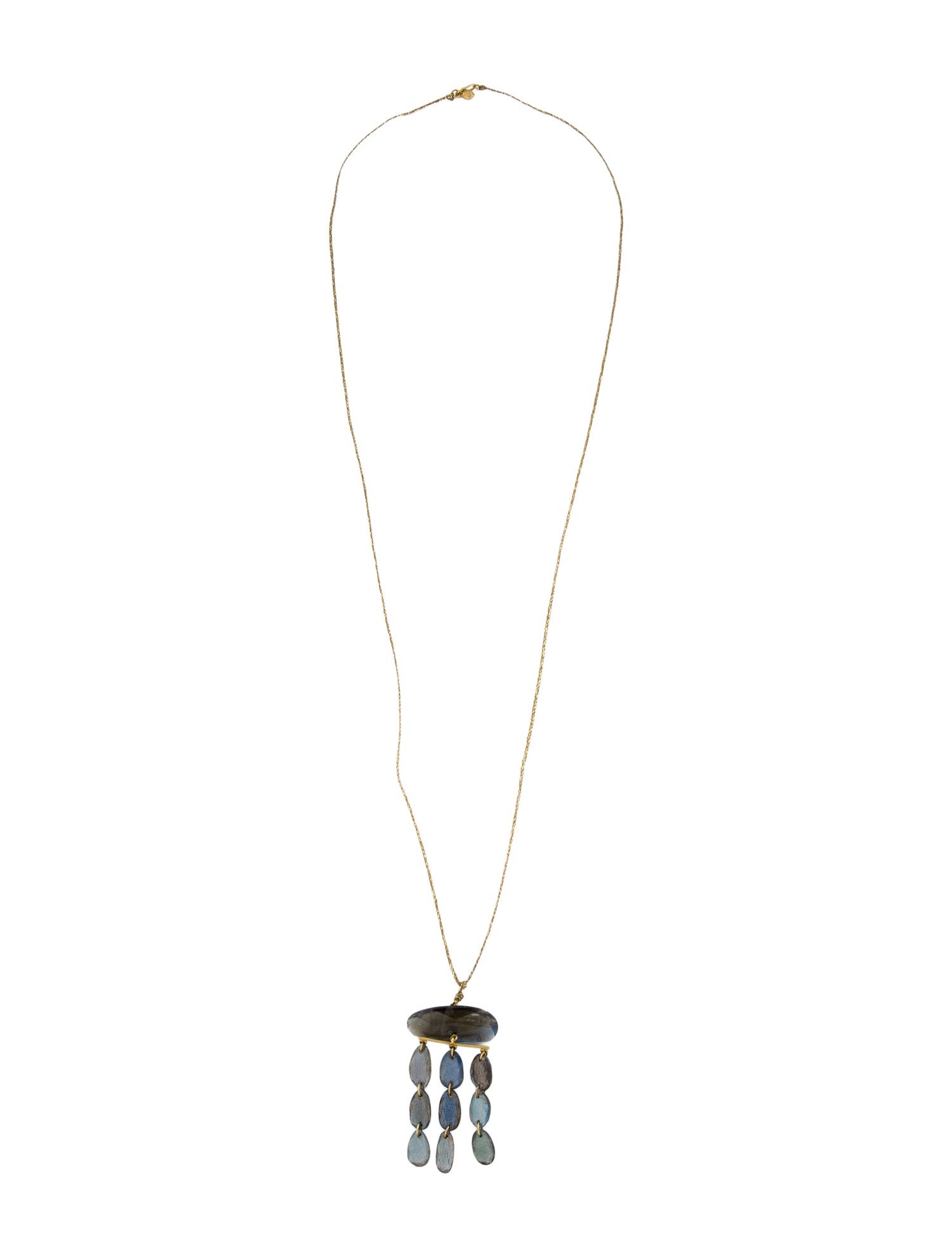Pippa Small 18K Labradorite Chandelier Pendant Necklace