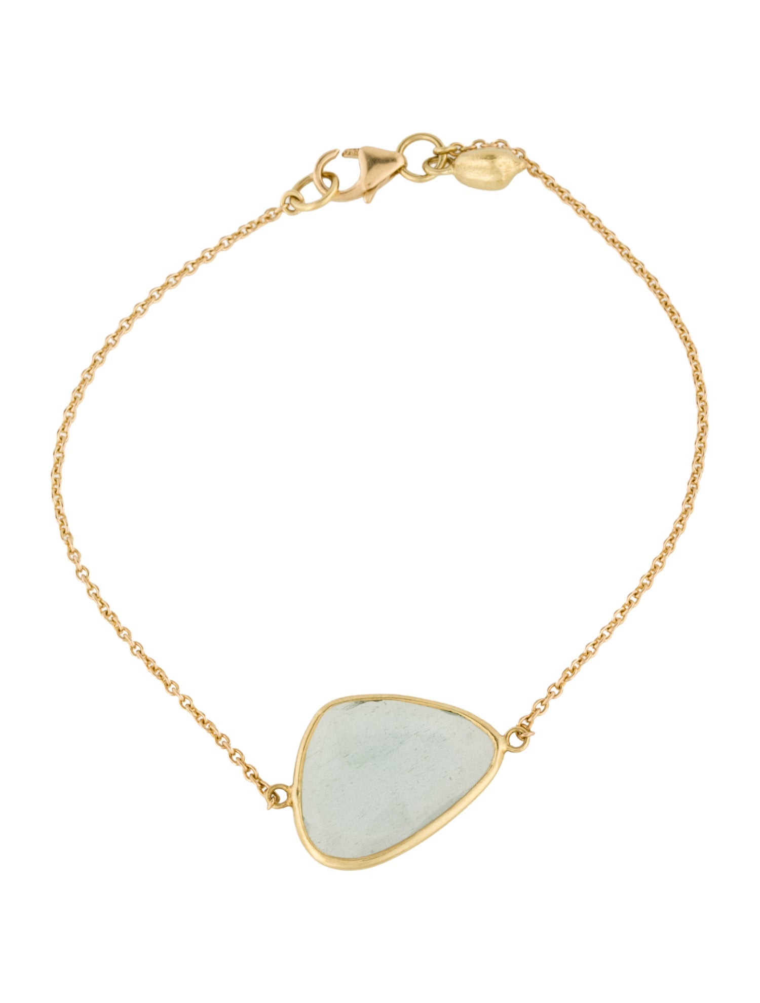 Pippa Small 18K Aquamarine Single Stone Bracelet