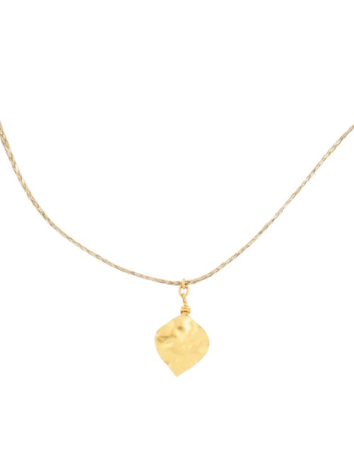 Pippa Small 18K Leaf Pendant Necklace