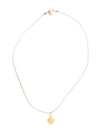Pippa Small 18K Leaf Pendant Necklace