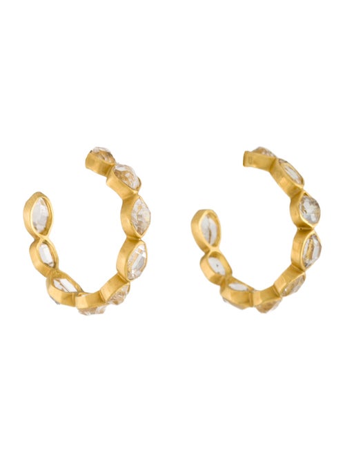 Pippa Small 18K Quartz Hoop Earrings