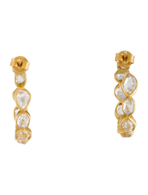 Pippa Small 18K Quartz Hoop Earrings
