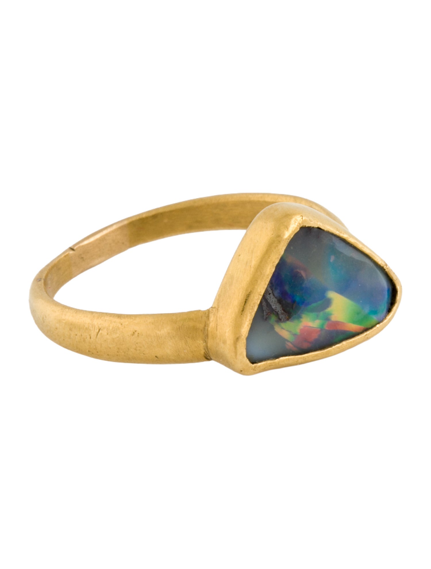 Pippa Small 22K Boulder Opal Small Greek Ring