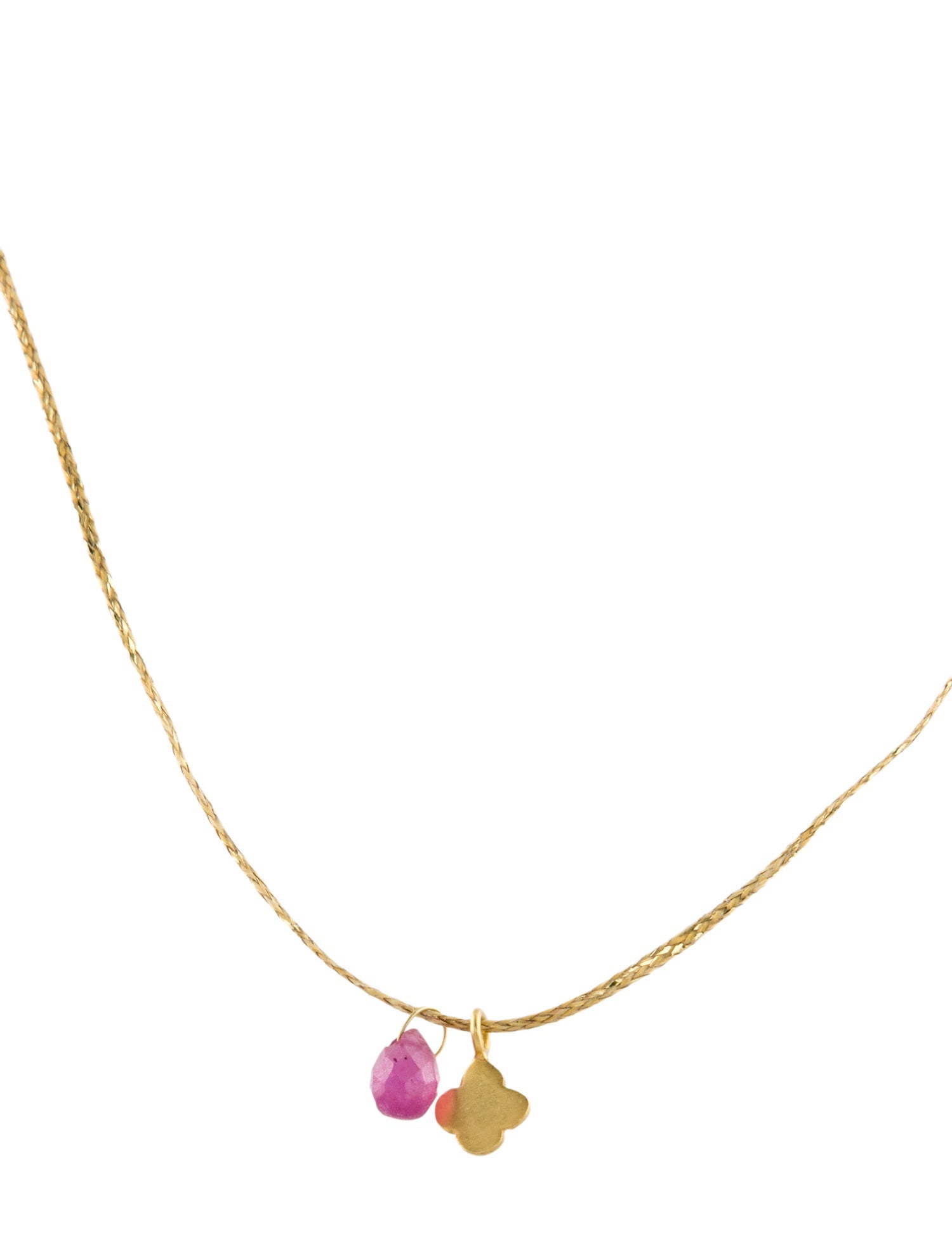 Pippa Small 18K Ruby Pendant Necklace