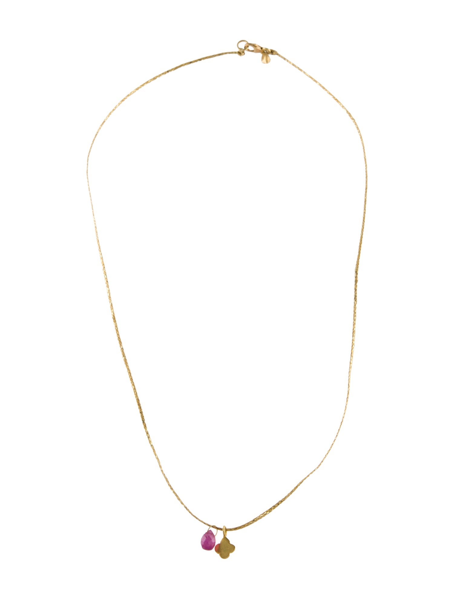 Pippa Small 18K Ruby Pendant Necklace