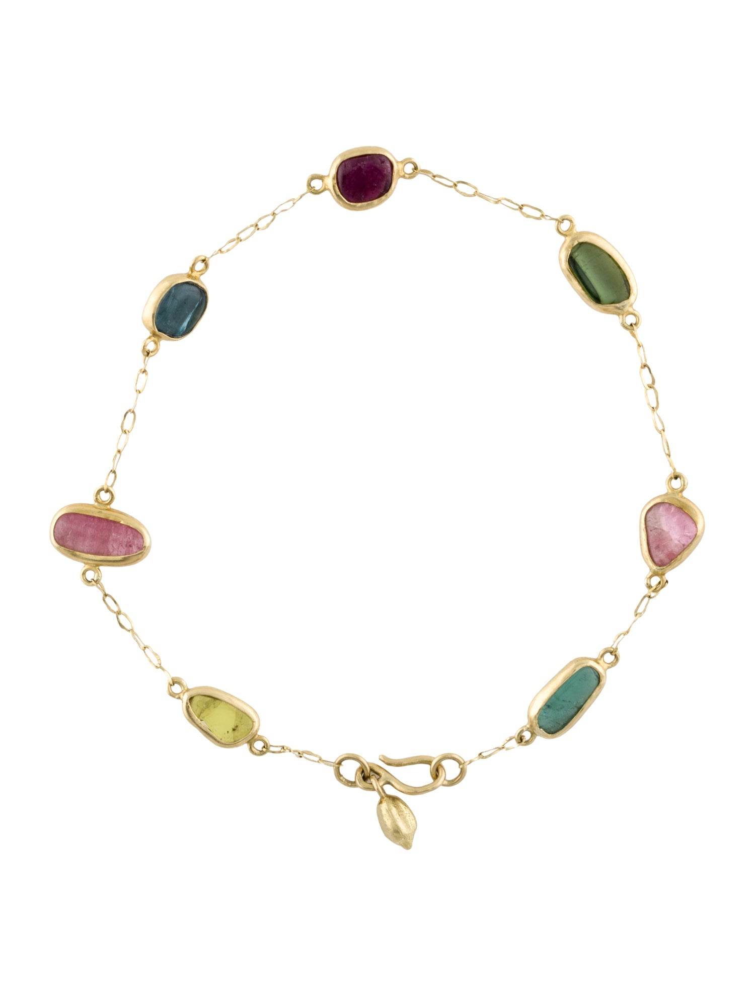 Pippa Small 18K Tourmaline Station Bracelet