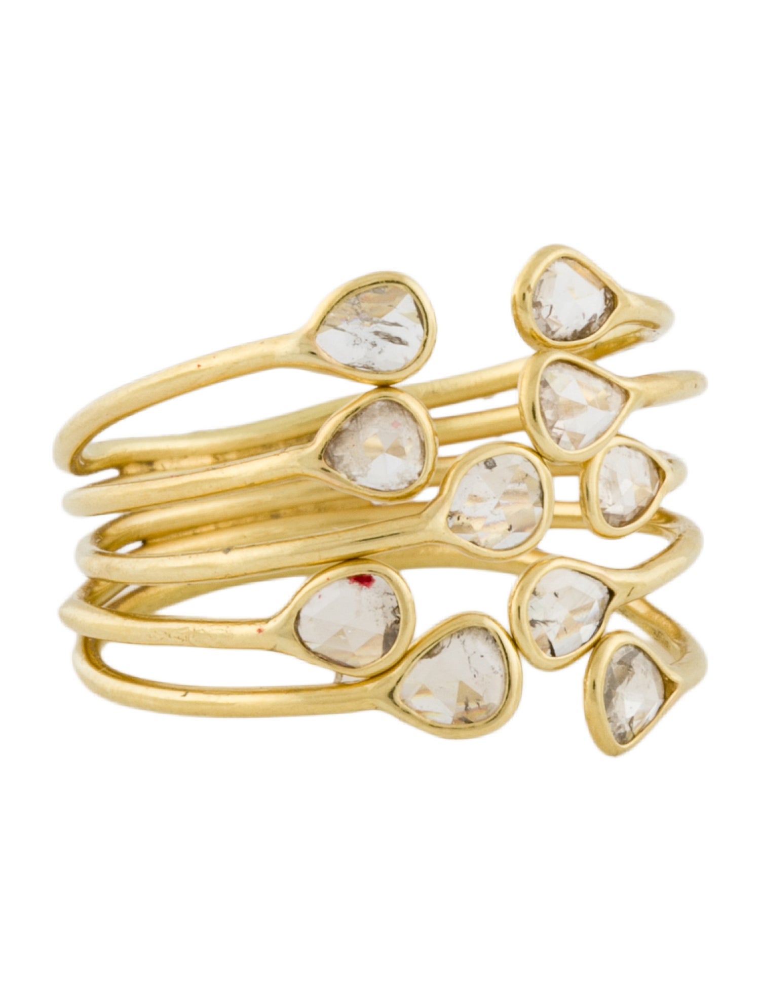 Pippa Small 18K Diamond Large 'Almost' Ring