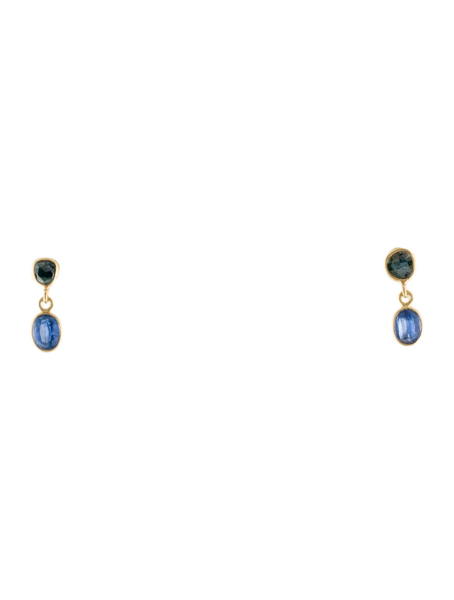 Pippa Small 18K Kyanite & Diamond Indigo Drop Stud Earrings