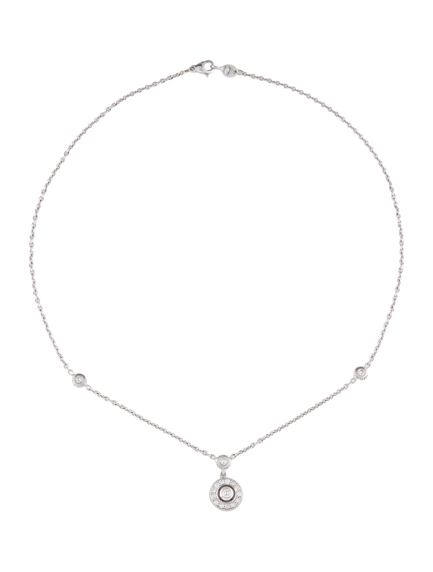 Penny Preville Platinum Diamond Pendant Necklace