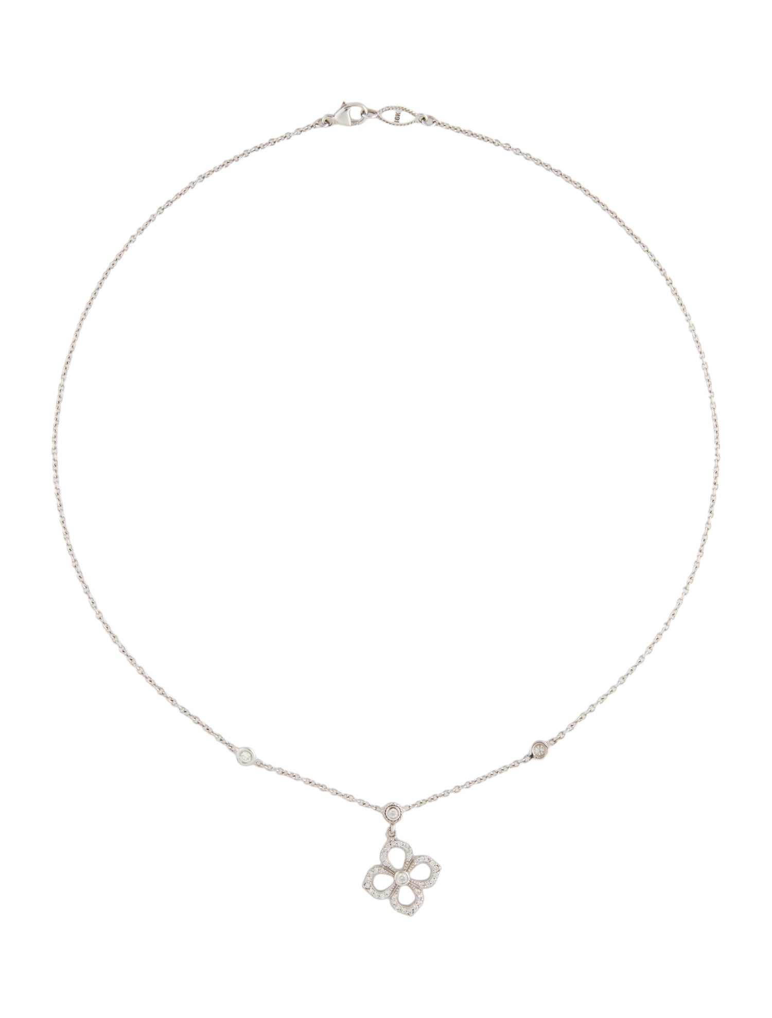 Penny Preville 18k DIamond Flower Necklaces