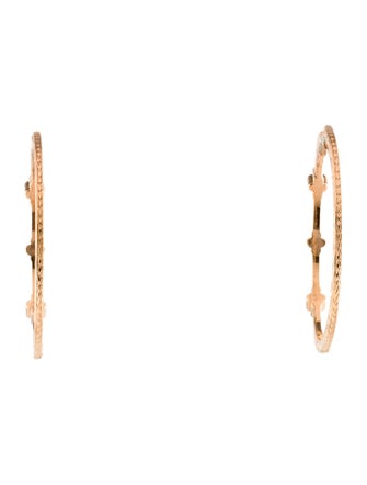 Penny Preville 18K Diamond Inside-Out Hoop Earrings