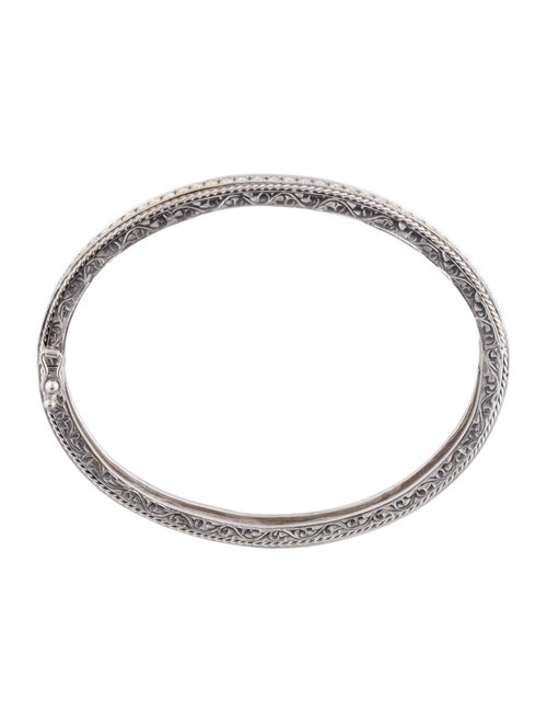 Penny Preville 18K Diamond Hinged Bangle Bracelet