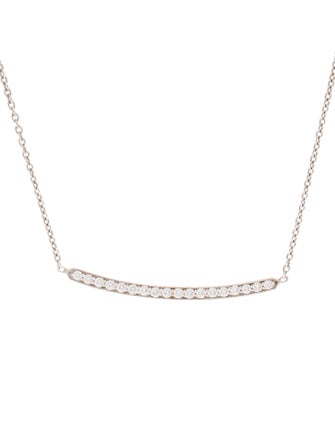 Penny Preville 18K Diamond Bar Pendant Necklace