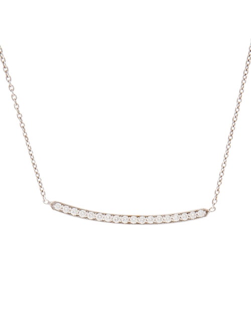 Penny Preville 18K Diamond Bar Pendant Necklace
