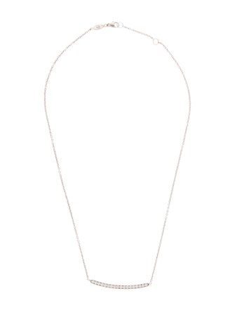 Penny Preville 18K Diamond Bar Pendant Necklace