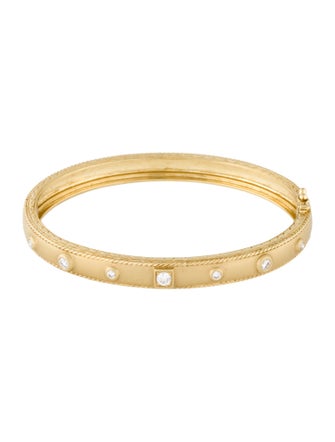 Penny Preville 18K Diamond Amulet Bangle Bracelet