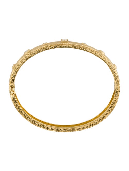 Penny Preville 18K Diamond Amulet Bangle Bracelet
