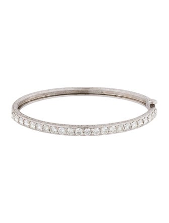 Penny Preville 18K Diamond Engraved Bangle