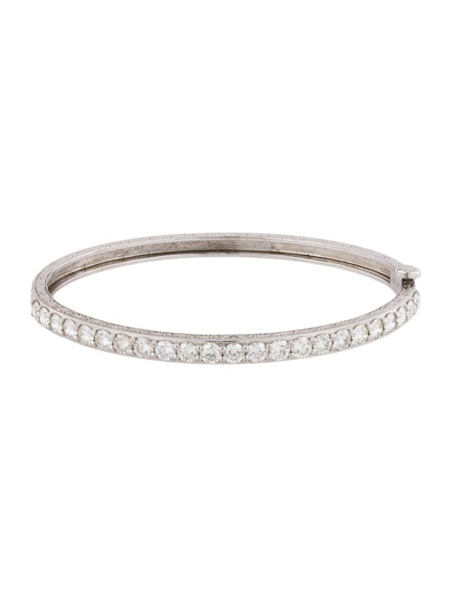 Penny Preville 18K Diamond Engraved Bangle