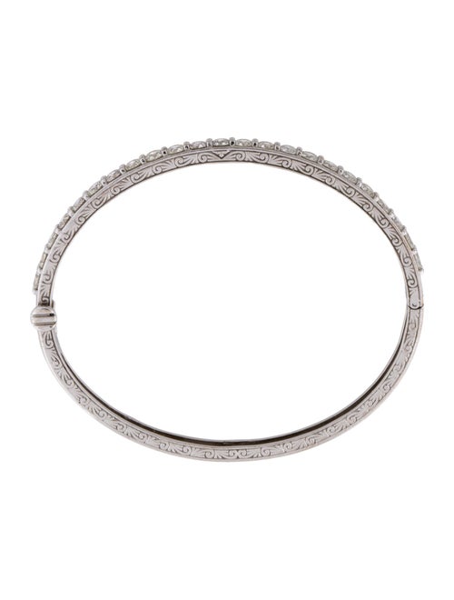 Penny Preville 18K Diamond Engraved Bangle