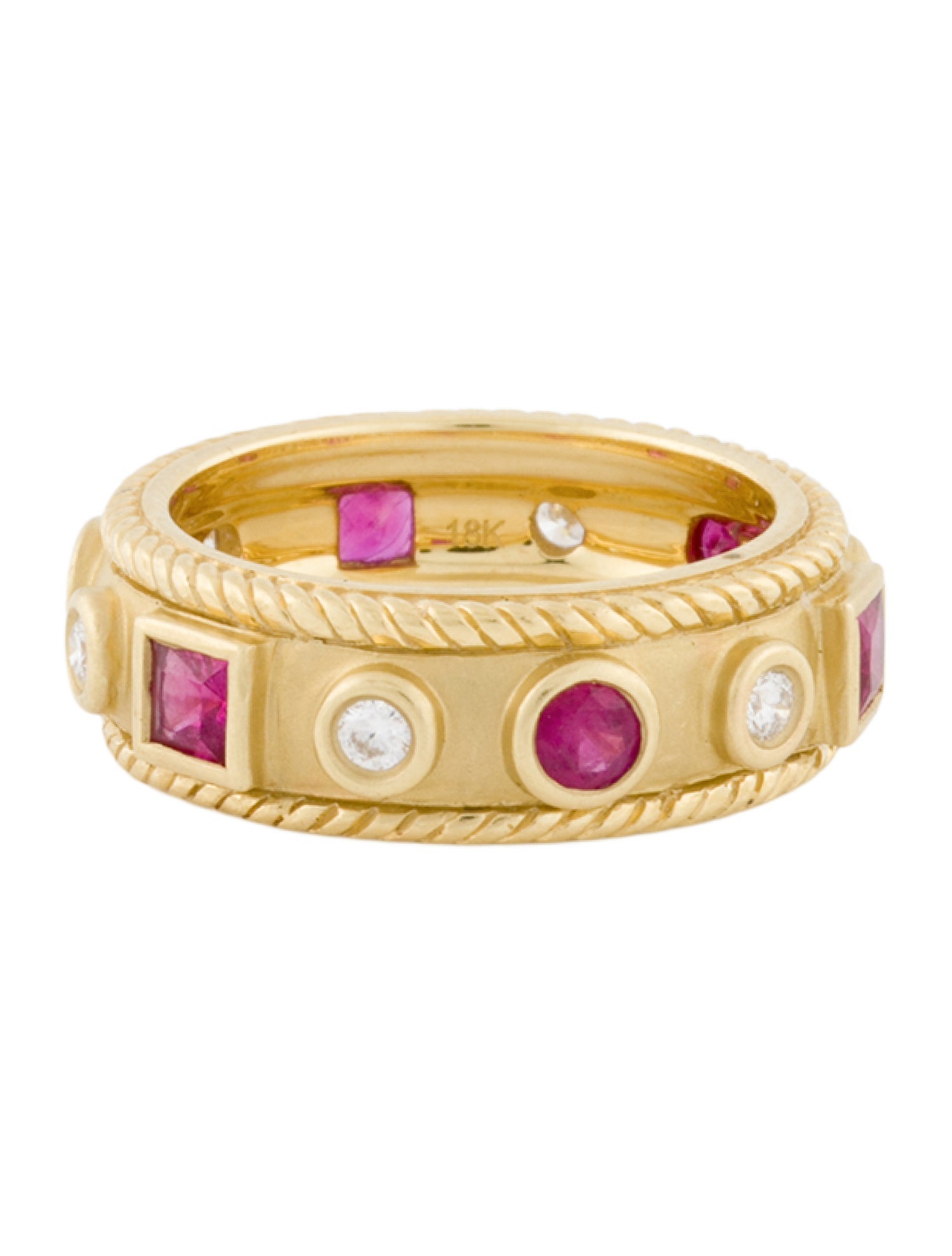 Penny Preville 18K Diamond & Ruby Amulet Band