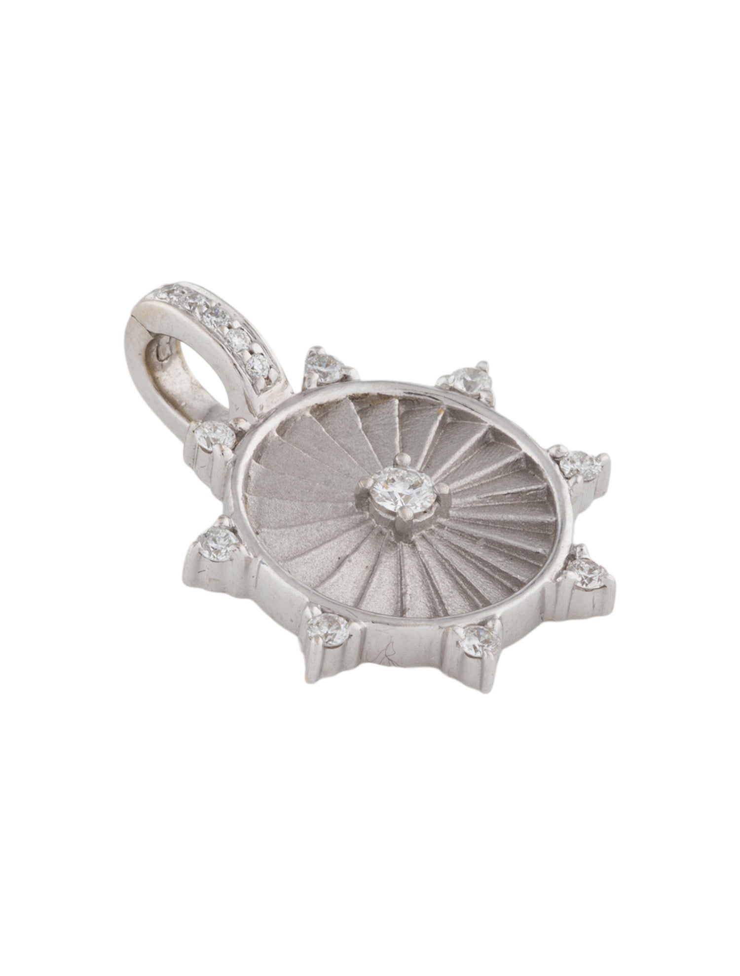 Penny Preville 18K Diamond 8 Point Wheel Medallion