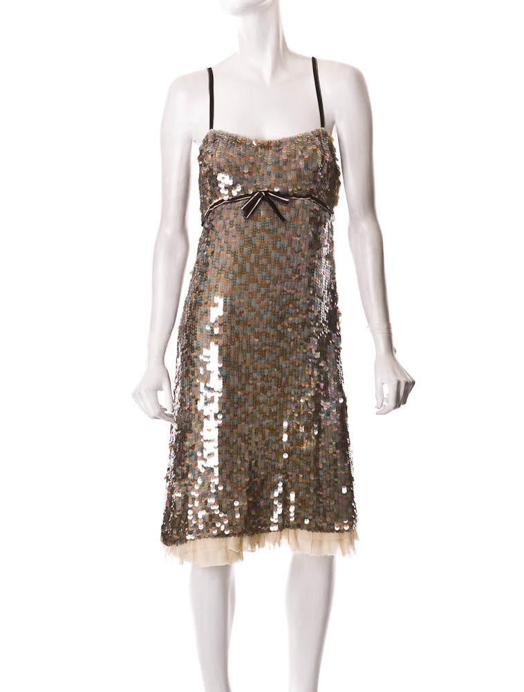 Prada Sequin Dress - Black Dresses, Clothing - PRA01996 | The RealReal