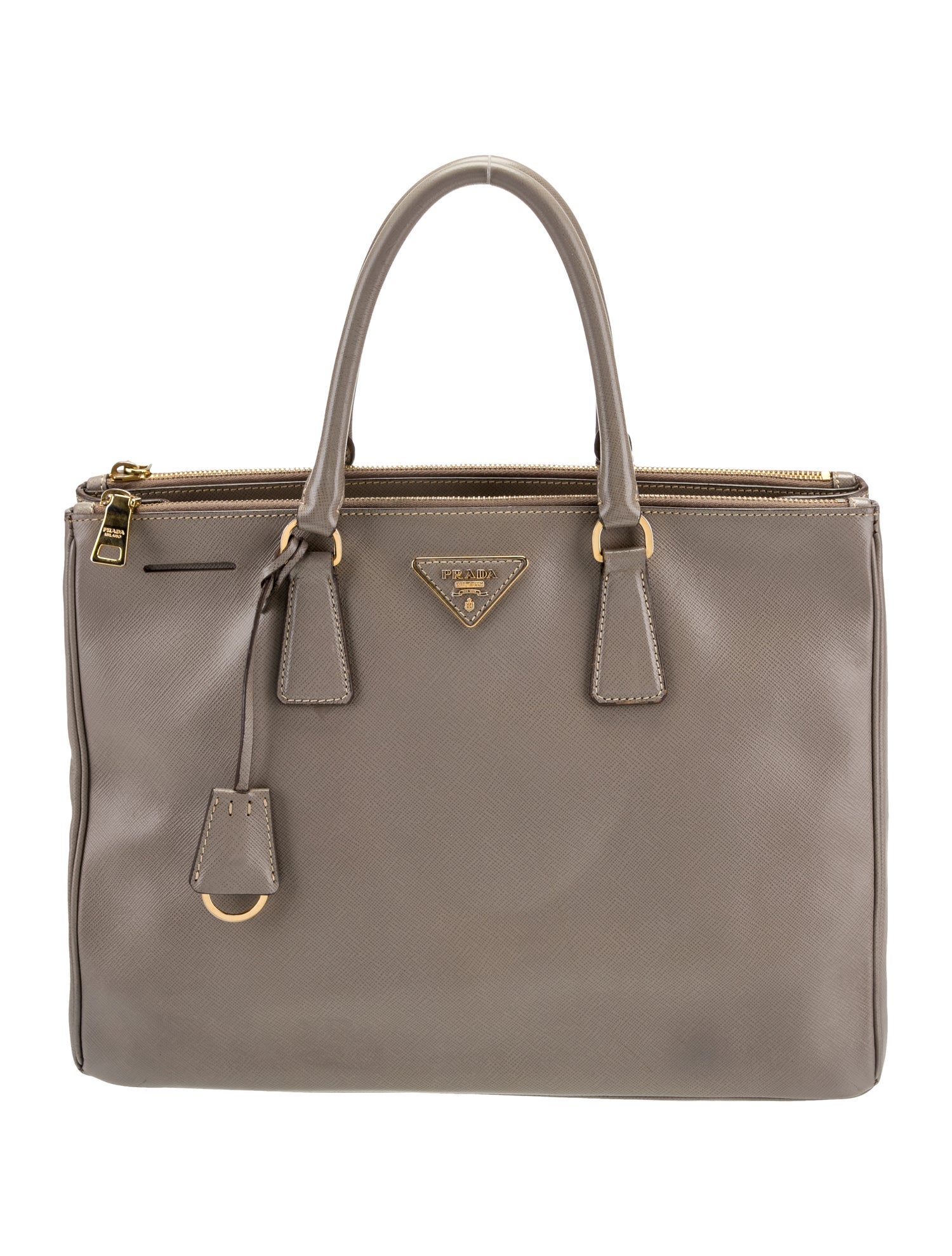 Prada Saffiano Leather Galleria Double Zip Large