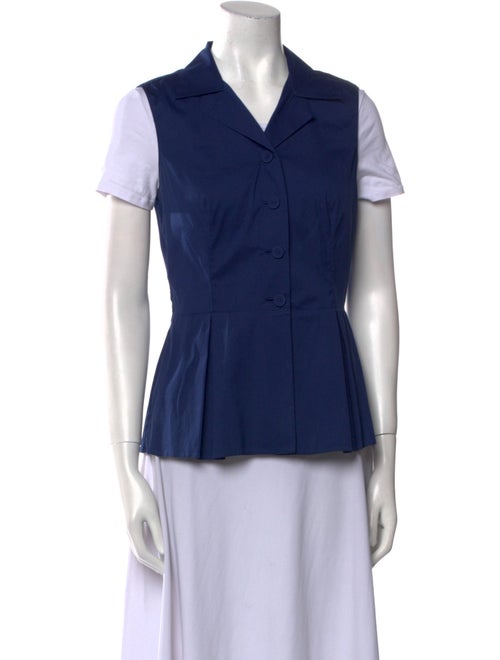 Prada Short Sleeve Button-Up Top