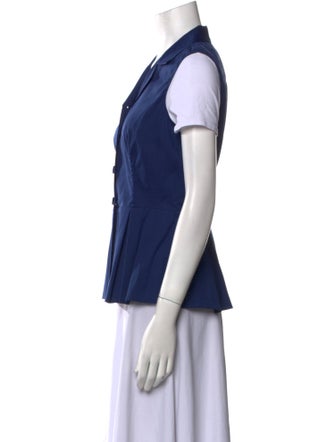 Prada Short Sleeve Button-Up Top