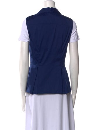 Prada Short Sleeve Button-Up Top