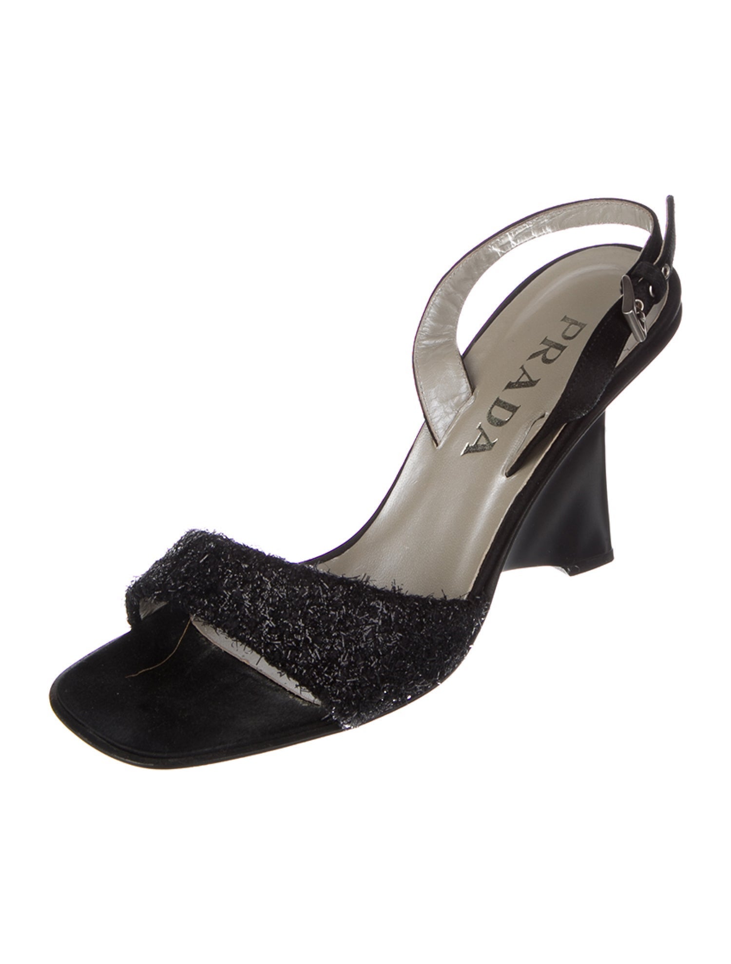 Prada Leather Slingback Flats