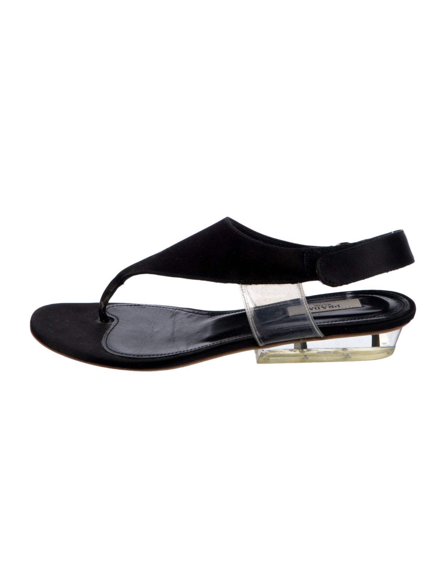 Prada Satin Slingback Sandals