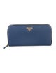 Prada Saffiano Metal Leather Continental Wallet