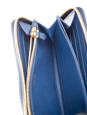Prada Saffiano Metal Leather Continental Wallet