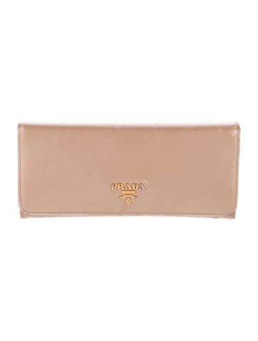Prada Wallets Saffiano Leather Continental Wallet