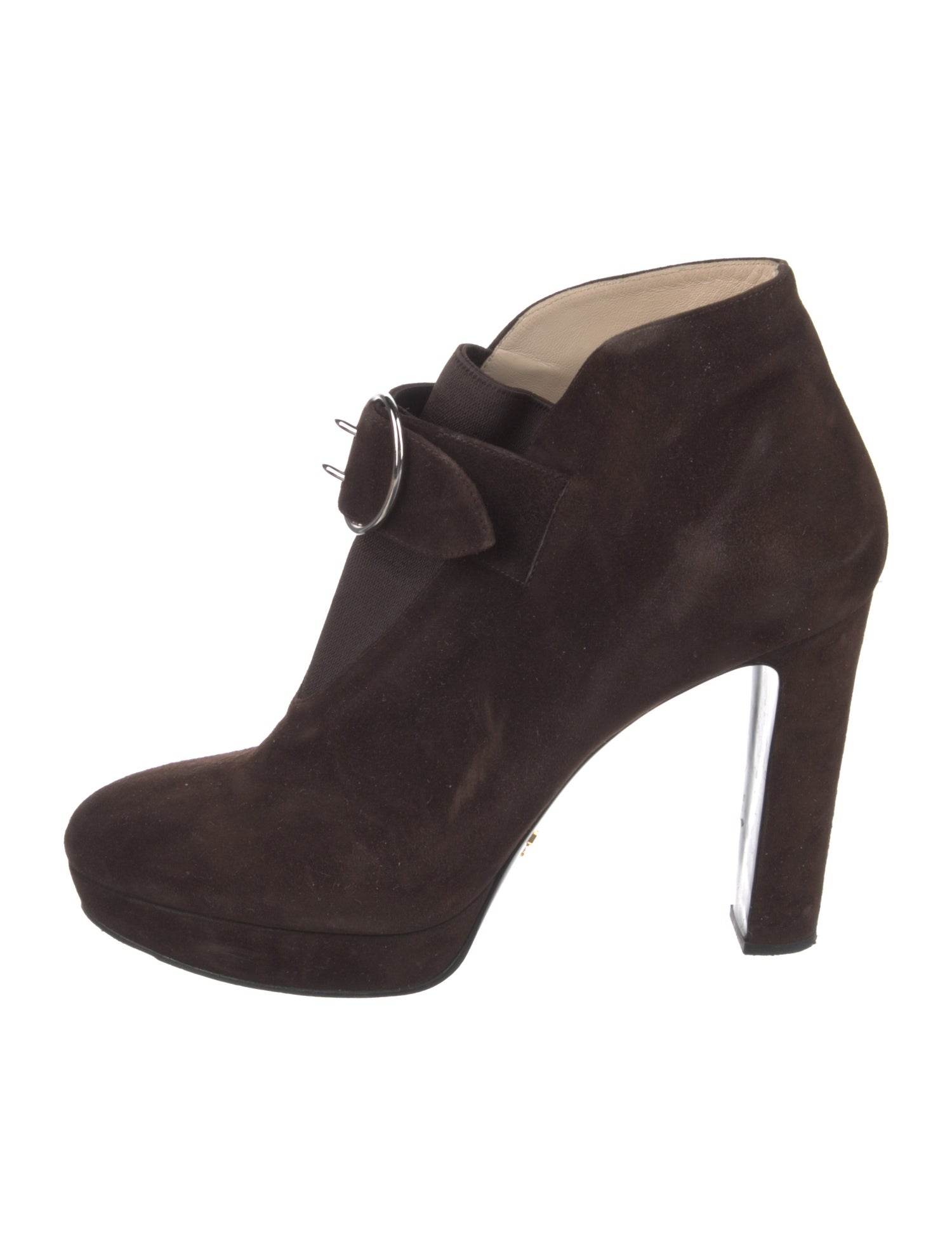 Prada Suede Lace-Up Boots