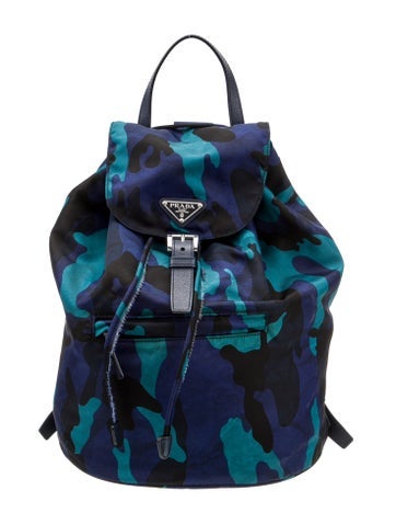 Prada Backpacks Tessuto Camouflage Vintage