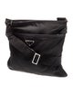 Prada Enameled Metal Triangle Messenger Bag