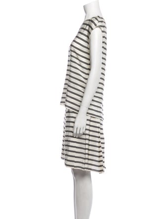 Prada 2013 Striped Skirt Set