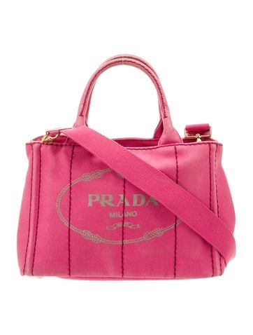 Prada Totes Enameled Metal Triangle Top Handle Bag